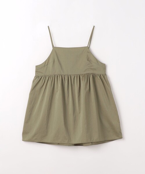 green label relaxing(グリーンレーベルリラクシング)の「ギャザー キャミソール ブラウス(シャツ/ブラウス・レディース・ネイビー/オリーブ・FREE)」の10枚目の写真