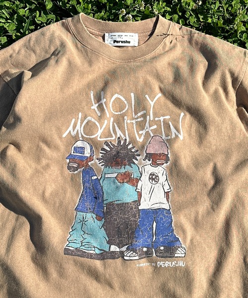 Perushu(ペルーシュ)の「ヴィンテージライクアソートTシャツ(Tシャツ/カットソー・メンズ・ブラウン/ブラウン系その他/ブラック系その他2/オフホワイト/ブラック/ホワイト系その他/ブラウン系その他3/ホワイト系その他3/ブラウン系その他2/ブラック系その他3/ホワイト系その他2/ブラック系その他・MEDIUM/SMALL/LARGE)」の9枚目の写真
