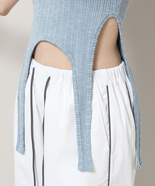 3.3 Field Trip （3.3フィールドトリップ）の「3.3 Field Trip／ガーターベルトリブT（Tシャツ/カットソー・レディース・ブラック/ブルー/グレー・FREE）」の16枚目の写真