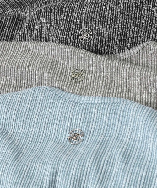 3.3 Field Trip （3.3フィールドトリップ）の「3.3 Field Trip／ガーターベルトリブT（Tシャツ/カットソー・レディース・ブラック/ブルー/グレー・FREE）」の19枚目の写真