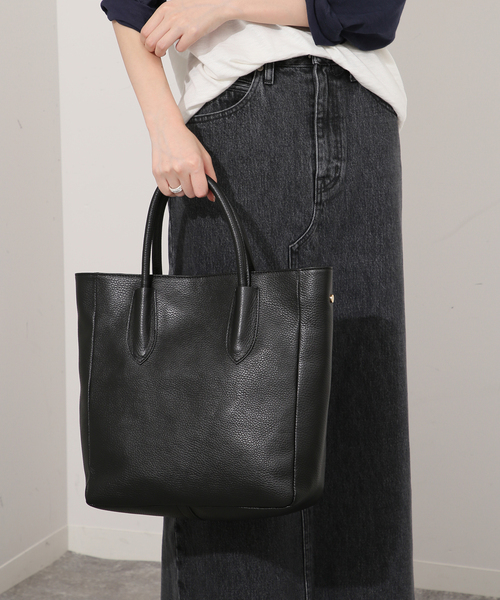 MARCO BIANCHINI（マルコビアンチーニ）の「MARCO BIANCHINI/マルコ・ビアンキーニ SLOBE別注 ショルダートート 21804（トートバッグ・レディース・キャメル/ブラック/ライトグレー・FREE）」の7枚目の写真