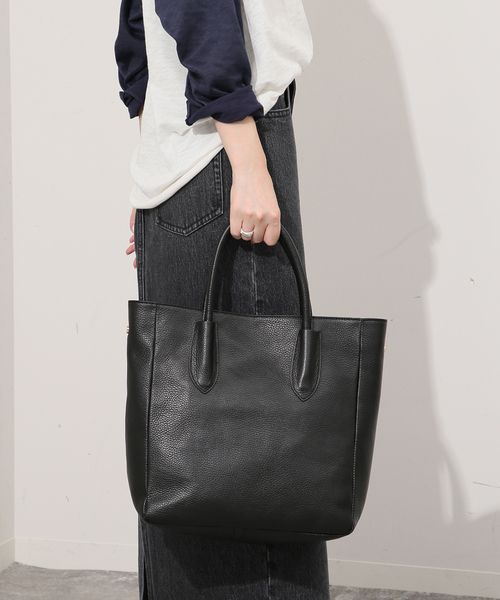 MARCO BIANCHINI（マルコビアンチーニ）の「MARCO BIANCHINI/マルコ・ビアンキーニ SLOBE別注 ショルダートート 21804（トートバッグ・レディース・キャメル/ブラック/ライトグレー・FREE）」の8枚目の写真