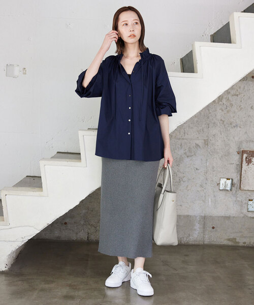 MARCO BIANCHINI（マルコビアンチーニ）の「MARCO BIANCHINI/マルコ・ビアンキーニ SLOBE別注 ショルダートート 21804（トートバッグ・レディース・キャメル/ブラック/ライトグレー・FREE）」の14枚目の写真