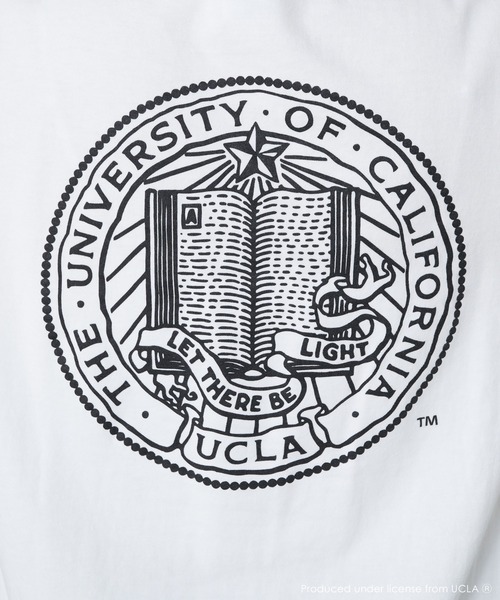 COLLAGE GALLARDAGALANTE（コラージュガリャルダガランテ）の「UCLA/カレッジ半袖ロゴTシャツ（Tシャツ/カットソー・レディース・ホワイト/ネイビー・FREE）」の21枚目の写真