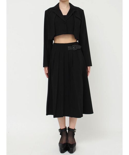 EATME（イートミー）の「ベルテッドプリーツスカート（セットアップ可能）（スカート・レディース・ブラック/ラベンダー/その他1・SMALL/MEDIUM）」の22枚目の写真