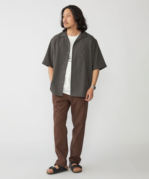SHIPS(シップス)の「SHIPS: MADE IN JAPAN Reflax(R) ドライタッチ オープンカラー シャツ(シャツ/ブラウス・メンズ・ライトグレー/ダークグレー/ロイヤルブルー/チャコールグレー・SMALL/MEDIUM/LARGE/X-LARGE)」の20枚目の写真