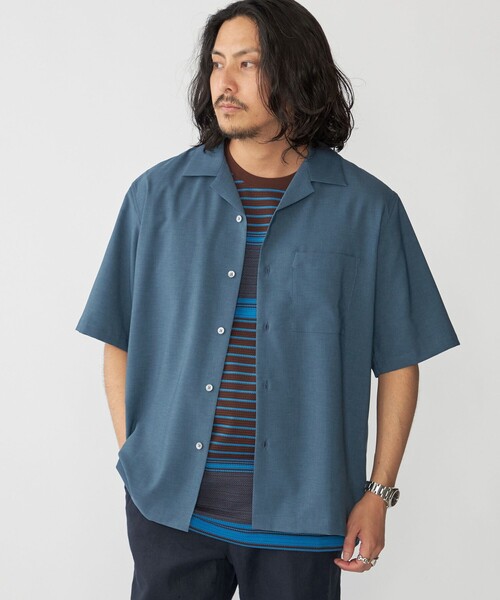 SHIPS(シップス)の「SHIPS: MADE IN JAPAN Reflax(R) ドライタッチ オープンカラー シャツ(シャツ/ブラウス・メンズ・ライトグレー/ダークグレー/ロイヤルブルー/チャコールグレー・SMALL/MEDIUM/LARGE/X-LARGE)」の19枚目の写真