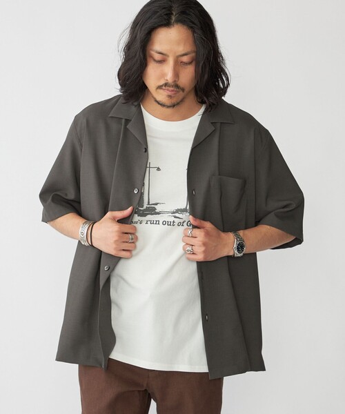 SHIPS(シップス)の「SHIPS: MADE IN JAPAN Reflax(R) ドライタッチ オープンカラー シャツ(シャツ/ブラウス・メンズ・ライトグレー/ダークグレー/ロイヤルブルー/チャコールグレー・SMALL/MEDIUM/LARGE/X-LARGE)」の18枚目の写真