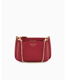 EMPORIO ARMANI ショルダーバッグ 赤 4105125F0034 EMPORIO ARMANI エナメル ショルダーバッグ 赤 レッド 2WAY