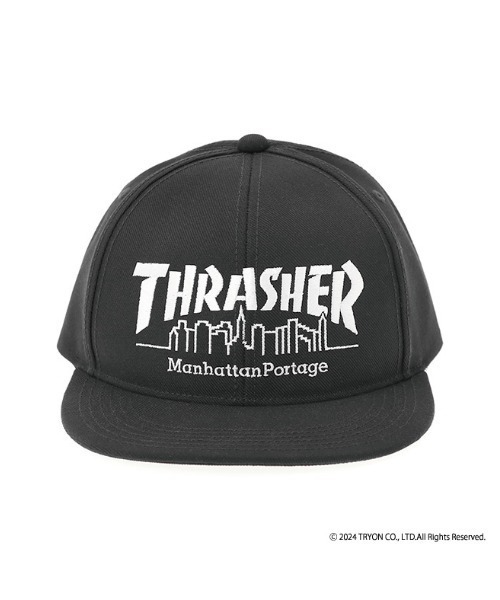 Manhattan Portage（マンハッタンポーテージ）の「THRASHER Flat Vlisor Cap（キャップ・メンズ・ネイビー・FREE）」の2枚目の写真