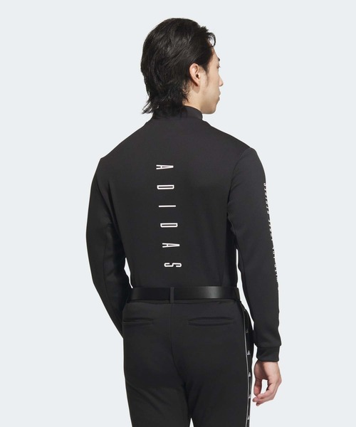 新品　アディダス　adidas ゴルフ　モックネック　ブラック　セットアップ　L 新品 アディダス adidas ゴルフ モックネック ブラック