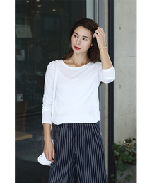 AZUL by moussy | TC天竺R/N長袖PO(Tシャツ/カットソー)