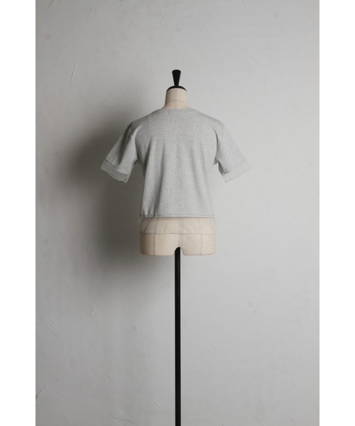 &. NOSTALGIA(アンドドットノスタルジア)の「シアー切替ラメコンパクトTシャツ(Tシャツ/カットソー・レディース・ブラック/グレー・M)」の18枚目の写真