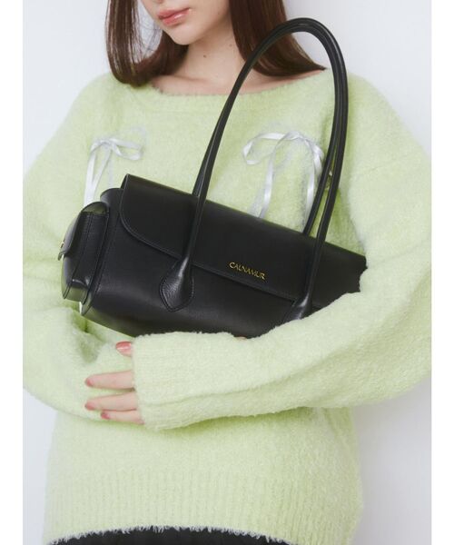 CALNAMUR（カルナムール）の「ボストンリボンバック（ハンドバッグ・レディース・ブラック/レッド・FREE）」の9枚目の写真