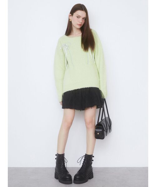 CALNAMUR（カルナムール）の「ボストンリボンバック（ハンドバッグ・レディース・ブラック/レッド・FREE）」の15枚目の写真