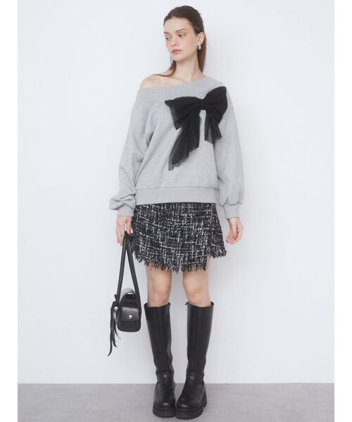 CALNAMUR（カルナムール）の「ボストンリボンバック（ハンドバッグ・レディース・ブラック/レッド・FREE）」の18枚目の写真