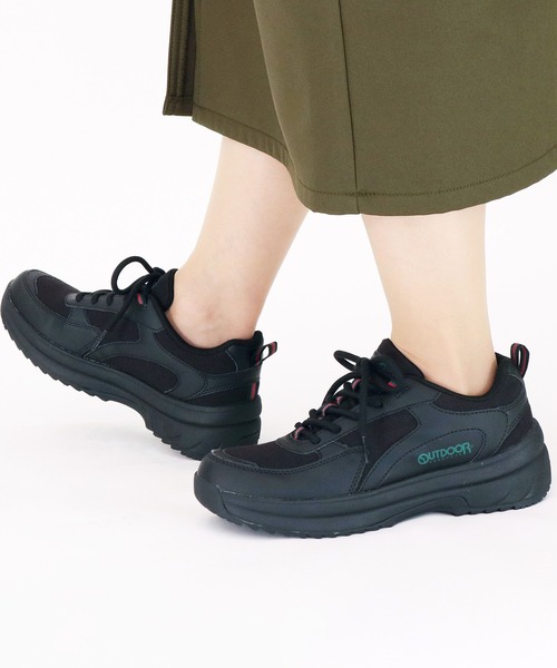 OUTDOOR PRODUCTS(アウトドアプロダクツ)の「【終了】OUTDOOR PRODUCTS / アウトドアプロダクツ スニーカー(ODP L709)(スニーカー・レディース・ベージュ/ブラック/アイボリー・23.5cm/23.0cm/22.5cm/22.0cm/24.0cm/24.5cm/25.0cm)」の2枚目の写真
