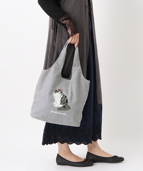 one'sterrace(ワンズテラス)の「◆アニマル刺繍トート(トートバッグ・レディース・ブルー系その他7/ダークブラウン系8/グリーン系その他6/ライトグレー系8・99)」の14枚目の写真