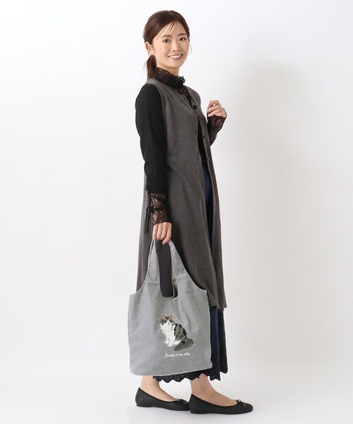 one'sterrace(ワンズテラス)の「◆アニマル刺繍トート(トートバッグ・レディース・ブルー系その他7/ダークブラウン系8/グリーン系その他6/ライトグレー系8・99)」の15枚目の写真