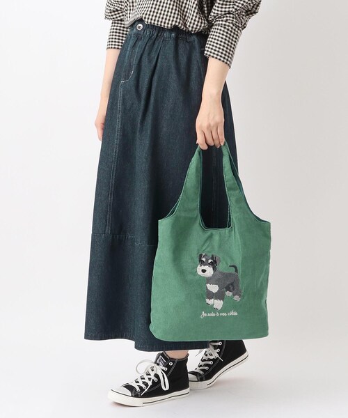 one'sterrace(ワンズテラス)の「◆アニマル刺繍トート(トートバッグ・レディース・ブルー系その他7/ダークブラウン系8/グリーン系その他6/ライトグレー系8・99)」の16枚目の写真