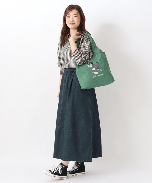 one'sterrace(ワンズテラス)の「◆アニマル刺繍トート(トートバッグ・レディース・ブルー系その他7/ダークブラウン系8/グリーン系その他6/ライトグレー系8・99)」の17枚目の写真