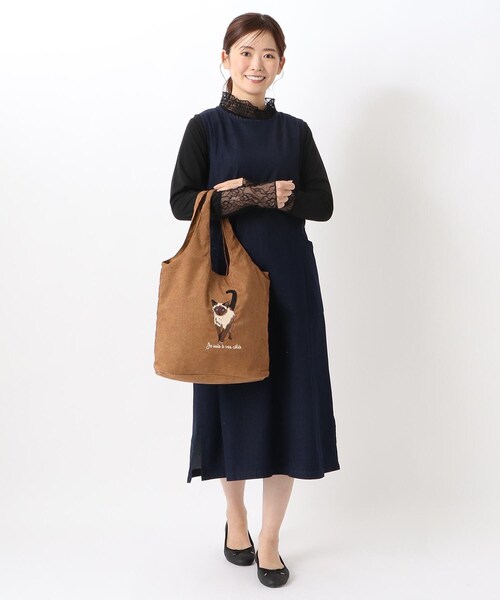 one'sterrace(ワンズテラス)の「◆アニマル刺繍トート(トートバッグ・レディース・ブルー系その他7/ダークブラウン系8/グリーン系その他6/ライトグレー系8・99)」の19枚目の写真