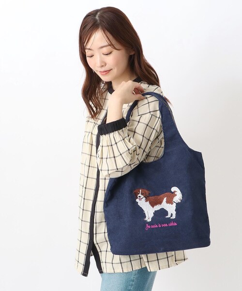 one'sterrace(ワンズテラス)の「◆アニマル刺繍トート(トートバッグ・レディース・ブルー系その他7/ダークブラウン系8/グリーン系その他6/ライトグレー系8・99)」の20枚目の写真