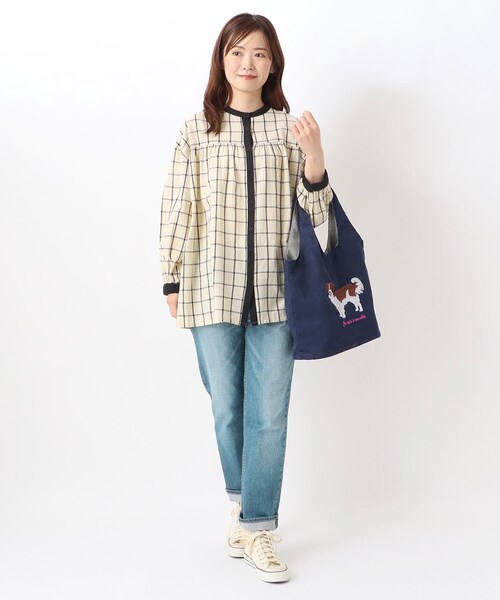one'sterrace(ワンズテラス)の「◆アニマル刺繍トート(トートバッグ・レディース・ブルー系その他7/ダークブラウン系8/グリーン系その他6/ライトグレー系8・99)」の21枚目の写真