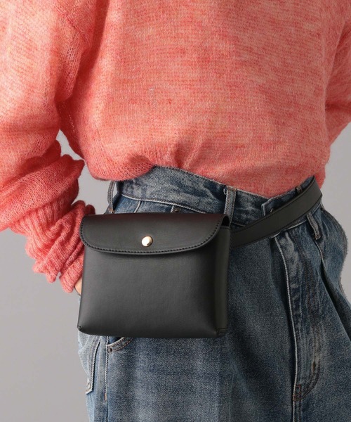 O0u（オーゼロユー）の「【アップルレザー】ウエストベルトBAG 152241