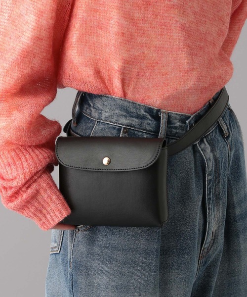 O0u（オーゼロユー）の「【アップルレザー】ウエストベルトBAG 152241