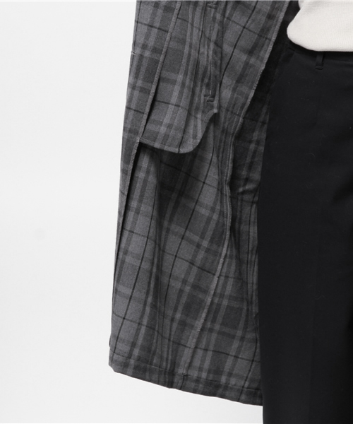 SEVENDAYS=SUNDAY（セブンデイズサンデイ）の「チェックロングジャケット（テーラードジャケット・レディース・オートミール/グレー/チャコールグレー・FREE）」の12枚目の写真