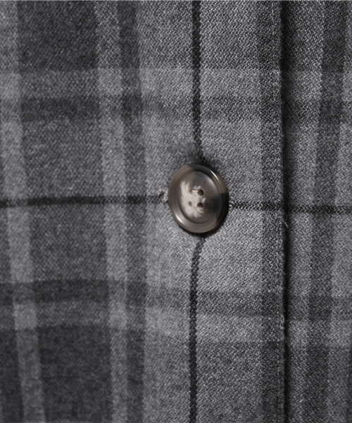 SEVENDAYS=SUNDAY（セブンデイズサンデイ）の「チェックロングジャケット（テーラードジャケット・レディース・オートミール/グレー/チャコールグレー・FREE）」の13枚目の写真