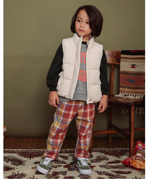 BREEZE（ブリーズ）の「【リンク・セットアップ可】カレッジバリエーショントレーナー（スウェット・キッズ・エメラルド/アイボリー/グレー/ローズ/ネイビー/イエロー・80/90/100/110/120/130/140/150/160）」の12枚目の写真