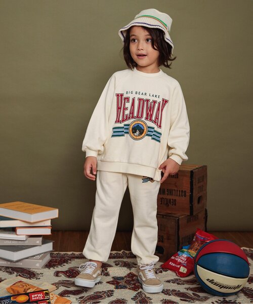 BREEZE（ブリーズ）の「【リンク・セットアップ可】カレッジバリエーショントレーナー（スウェット・キッズ・エメラルド/アイボリー/グレー/ローズ/ネイビー/イエロー・80/90/100/110/120/130/140/150/160）」の13枚目の写真