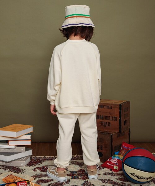 BREEZE（ブリーズ）の「【リンク・セットアップ可】カレッジバリエーショントレーナー（スウェット・キッズ・エメラルド/アイボリー/グレー/ローズ/ネイビー/イエロー・80/90/100/110/120/130/140/150/160）」の14枚目の写真