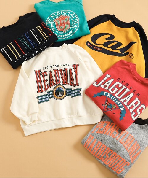 BREEZE（ブリーズ）の「【リンク・セットアップ可】カレッジバリエーショントレーナー（スウェット・キッズ・エメラルド/アイボリー/グレー/ローズ/ネイビー/イエロー・80/90/100/110/120/130/140/150/160）」の20枚目の写真