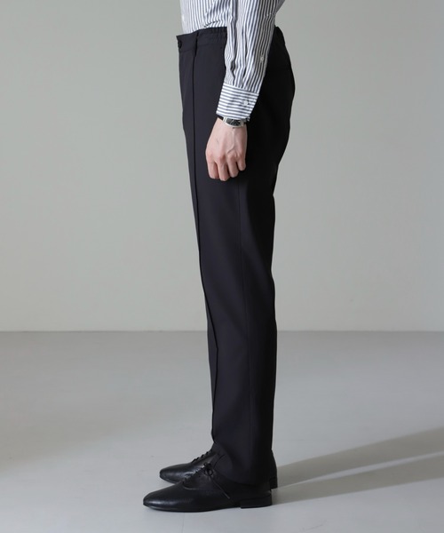 NANO universe（ナノユニバース）の「｢N TROUSERS BASIC｣RENU(R)撥水ダブルフェイスストレッチパンツ(セットアップ可)（スラックス・メンズ・ブラック/ベージュ・L/M/S）」の15枚目の写真