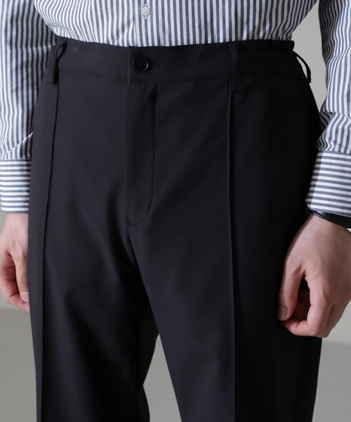 NANO universe（ナノユニバース）の「｢N TROUSERS BASIC｣RENU(R)撥水ダブルフェイスストレッチパンツ(セットアップ可)（スラックス・メンズ・ブラック/ベージュ・L/M/S）」の17枚目の写真