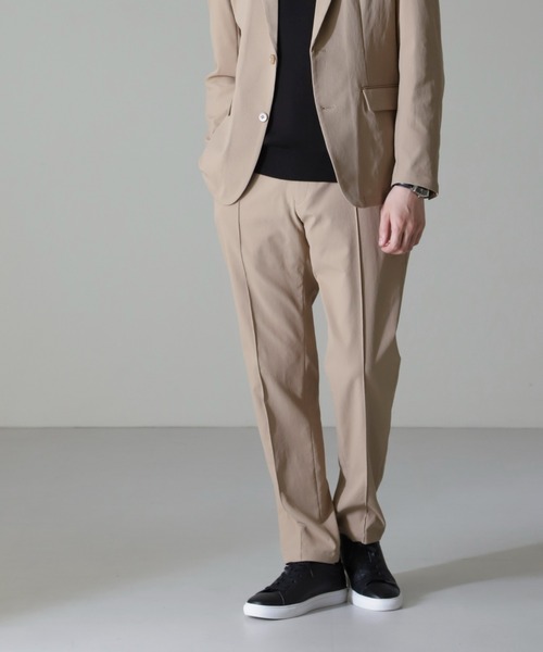 NANO universe（ナノユニバース）の「｢N TROUSERS BASIC｣RENU(R)撥水ダブルフェイスストレッチパンツ(セットアップ可)（スラックス・メンズ・ブラック/ベージュ・L/M/S）」の3枚目の写真