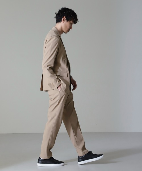 NANO universe（ナノユニバース）の「｢N TROUSERS BASIC｣RENU(R)撥水ダブルフェイスストレッチパンツ(セットアップ可)（スラックス・メンズ・ブラック/ベージュ・L/M/S）」の7枚目の写真
