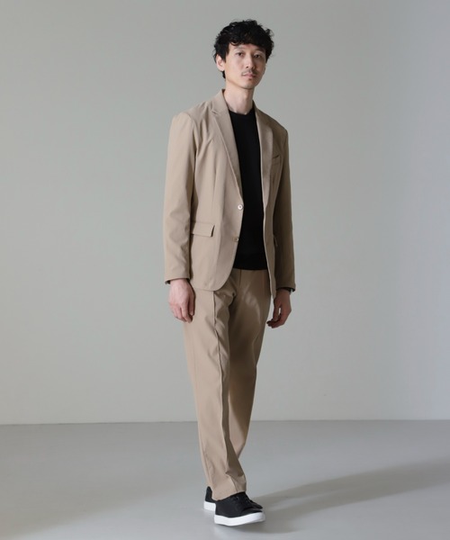 NANO universe（ナノユニバース）の「｢N TROUSERS BASIC｣RENU(R)撥水ダブルフェイスストレッチパンツ(セットアップ可)（スラックス・メンズ・ブラック/ベージュ・L/M/S）」の5枚目の写真