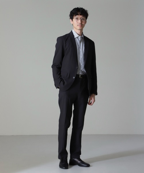 NANO universe（ナノユニバース）の「｢N TROUSERS BASIC｣RENU(R)撥水ダブルフェイスストレッチパンツ(セットアップ可)（スラックス・メンズ・ブラック/ベージュ・L/M/S）」の12枚目の写真