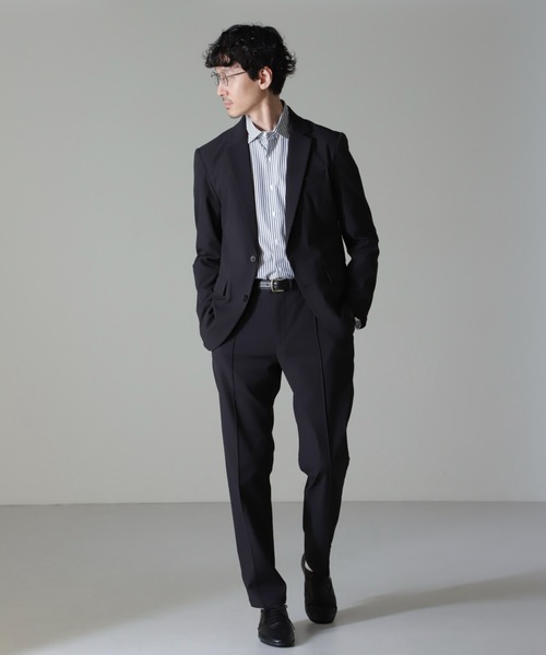 NANO universe（ナノユニバース）の「｢N TROUSERS BASIC｣RENU(R)撥水ダブルフェイスストレッチパンツ(セットアップ可)（スラックス・メンズ・ブラック/ベージュ・L/M/S）」の11枚目の写真