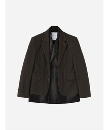 ジャケット・アウター SOFTHYPHEN HERRINGBONE TWEED JACKET SOFTHYPHEN（ソフトハイフン）の「HERRINGBONE TWEED SQUARE