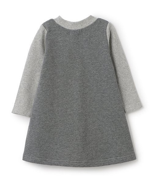 Love&Peace&Money(ラブアンドピースアンドマネー)の「【人気商品再入荷】【直営店で取り扱い無し】ボアポシェット裏毛ワンピース(ワンピース・キッズ・ネイビー/ピンク/グレー・80cm/90cm/110cm/100cm/120cm/130cm)」の11枚目の写真