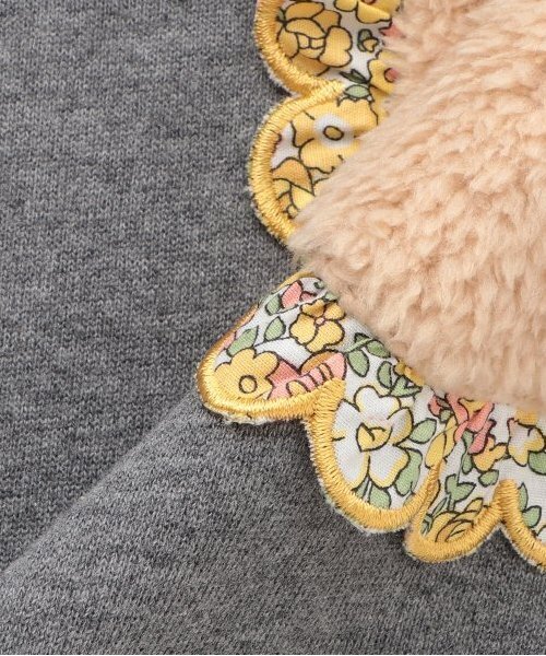 Love&Peace&Money(ラブアンドピースアンドマネー)の「【人気商品再入荷】【直営店で取り扱い無し】ボアポシェット裏毛ワンピース(ワンピース・キッズ・ネイビー/ピンク/グレー・80cm/90cm/110cm/100cm/120cm/130cm)」の5枚目の写真