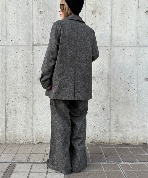 apres jour mignon（アプレジュールミニョン）の「アソートオーバーWジャケット【SET UP可能】【ZOZOTOWN限定アイテム】（テーラードジャケット・レディース・グレー系その他/ブラック/カーキ/ブラウン系その他/ベージュ・フリー/X-LARGE）」の22枚目の写真