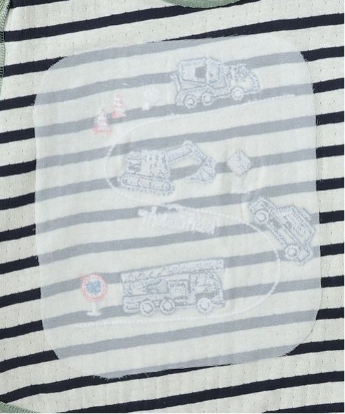 kladskap（クレードスコープ）の「車刺しゅう接結長袖Tシャツ（Tシャツ/カットソー・キッズ・ライトカーキ/レンガ・80ｃｍ/90cm/100cm/110cm/120cm/130cm）」の6枚目の写真