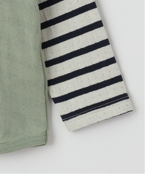 kladskap（クレードスコープ）の「車刺しゅう接結長袖Tシャツ（Tシャツ/カットソー・キッズ・ライトカーキ/レンガ・80ｃｍ/90cm/100cm/110cm/120cm/130cm）」の7枚目の写真