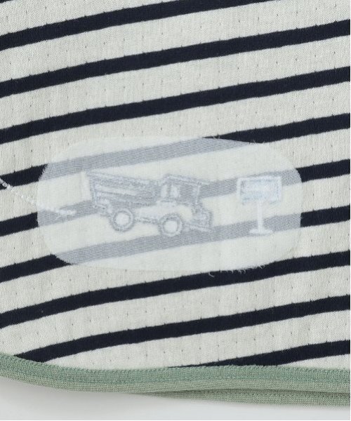 kladskap（クレードスコープ）の「車刺しゅう接結長袖Tシャツ（Tシャツ/カットソー・キッズ・ライトカーキ/レンガ・80ｃｍ/90cm/100cm/110cm/120cm/130cm）」の9枚目の写真